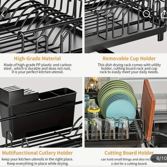 Modern Dish Drying Rack - Picture 8 of 9